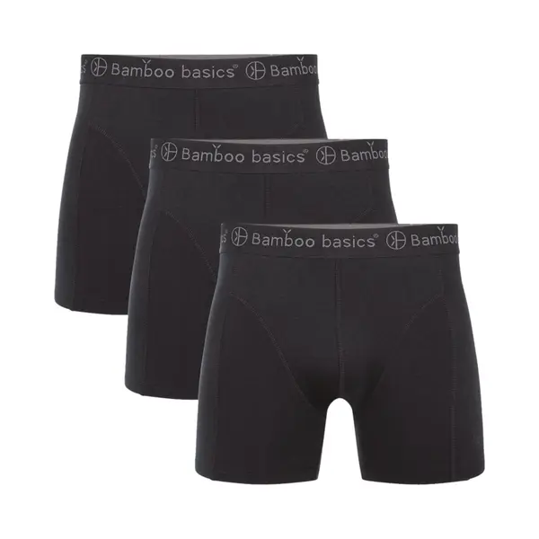 Bamboo Basics Heren Bamboe Boxershorts Rico (3-pack) - Zwart - Ondergoed Heren - Boxershort Heren Lange Pijp - Maat Xl thumbnail