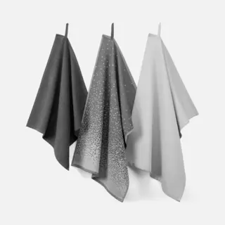 Brabantia Keukenset - 2x 50x70 + 1x 50x50 - 100% Katoen (Bci) - Grijs