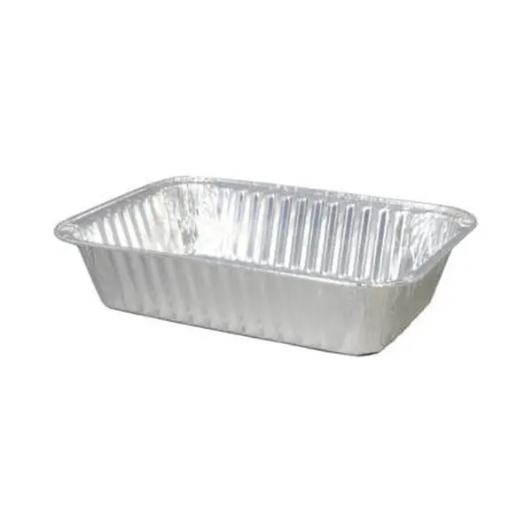 Punter Cooking Rechthoekige Aluminium Wegwerp Bakje 19, 5x14x5 Cm Per 100 Stuks - Alu Bakje - Kapsalon Bak - 850cc thumbnail