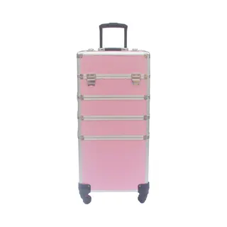 Vdd - Visagie Koffer - Make Up Koffer - Make Up Trolley - Kappers Koffer - Beautycase - Cosmetica Koffer - Makeup Koffer - Beautycase Met Wielen -