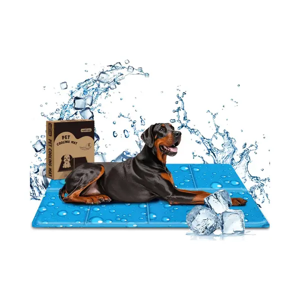 Nobleza Honden Koelmat Xxxl - 140x90cm - Koelmat Voor Honden - Niet-giftige Gel - Koeling Mat Voor Huisdieren - Blauw thumbnail