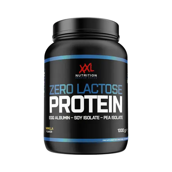 Xxl Nutrition Zero Lactose-eiwit – Tot 84, 4% Eiwit, Lactosevrij – Vanille – 1000 G thumbnail