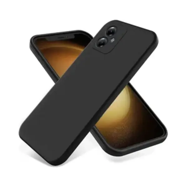 Siliconen Hoesje Geschikt Voor Motorola Moto G54 | Flexibel | Dun | Zacht | Back Cover Zwart thumbnail