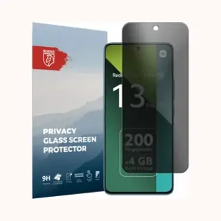 Rosso Privacy Screen Protector Geschikt Voor De Xiaomi Redmi Note 13 Pro 5G / 4G / Poco M6 Pro 4G - 9H Gehard Glas - Case Friendly Tempered Glass -