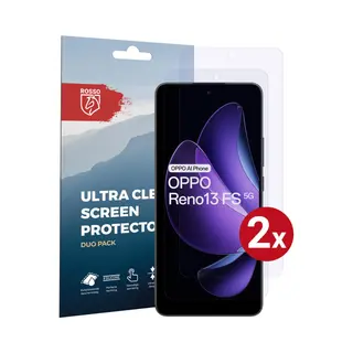 Rosso Screen Protector Geschikt Voor Oppo Reno 13 | Ultra Clear Duo Pack | Tpu Folie | Case Friendly Beschermfolie | 2 Stuks