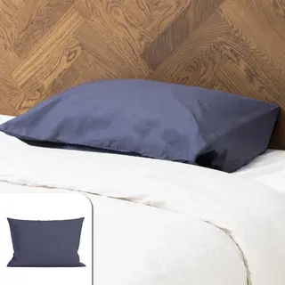 Kalm Kussensloop 60x70cm - 100% Hoogwaardige Katoen - Comfortabel En Vochtregulerend - Donkergrijs