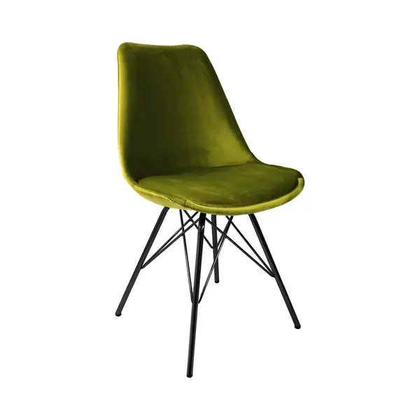 Kick Kuipstoel Velvet - Groen thumbnail