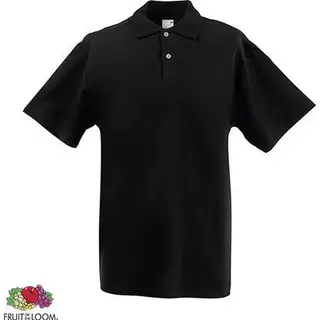 Fruit Of The Loom Poloshirt - Heren - Black - 2XL