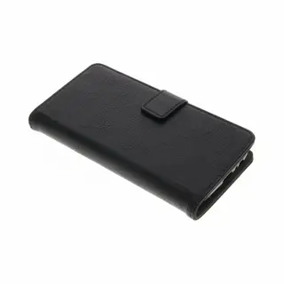Hoesje Met Pasjeshouder Geschikt Voor Samsung Galaxy A5 (2017) - Luxe Bookcase Smartphone - Zwart