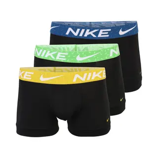 Nike Trunk Logo Boxershorts Schwarz Grün Gelb (3 Stück) - Xl