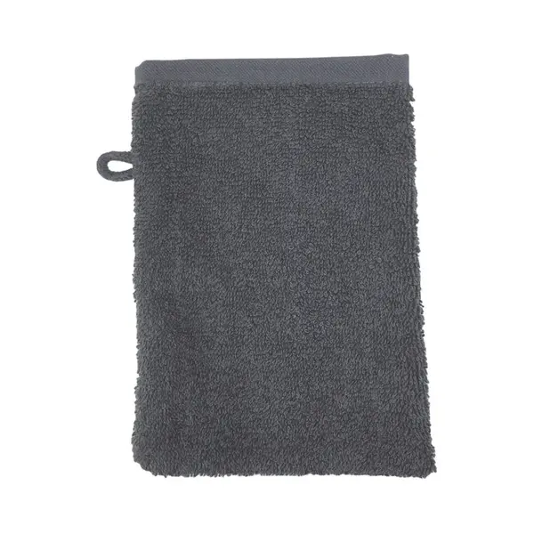 The One Towelling Washand - 16 X 21 Cm - Washandje - 100% Katoen - Antraciet thumbnail