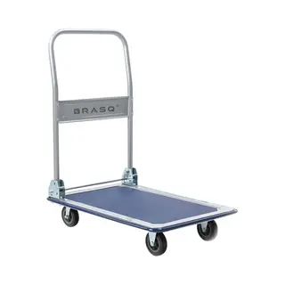 Brasq Plateauwagen Inklapbaar - Draagvermogen 150 Kg - Transportkar - Transportwagen - Magazijnwagen - Platformwagen