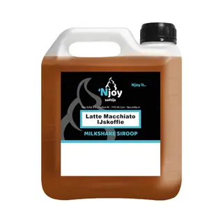 Njoy Shakesiroop Latte Macchiato Ijskoffie (2 Liter)