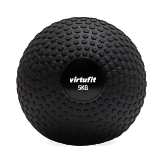 VirtuFit Slam Ball - Fitness Bal - Crossfitbal - 5 Kg - Zwart - Hyrox Wall Ball - Medicijnbal - Gewicht Bal - Comfortabele Grip