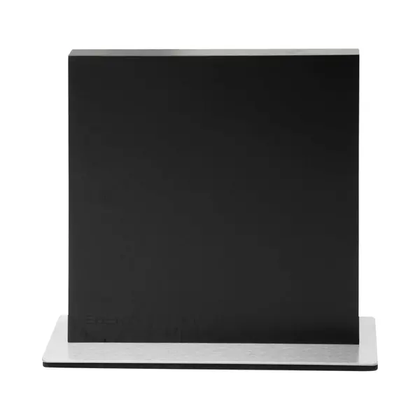 Eden Magnetic Knife Block EQB102 Magnetisch Messenblok, Zwart Essenhout, Stalen Basis, 23 X 25 Cm thumbnail
