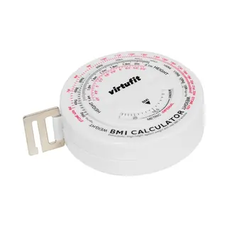 VirtuFit Omtrekmeter - Meetlint Met Bmi Calculator - 150 Cm - Omvang Meetlint - Body Mass Tape