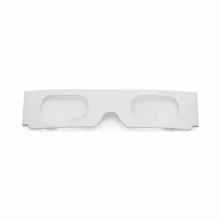 Freaky Glasses - Kartonnen Diffractie Spacebrillen - Festival Bril - Sterren Diffractie Effect - Wit