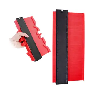 A+ Aftekenhulp - Contourmal - Profielmal - Meetgereedschap - Profielmeter - 25CM - Schuifmaat Rood