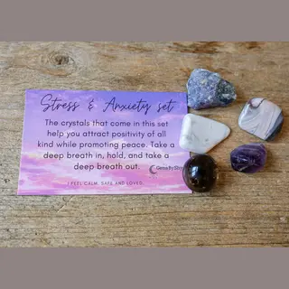 Gems By Shy Edelsteen Set, Anxiety & Stress, Paniek, Rust, Overspannen, Burnout