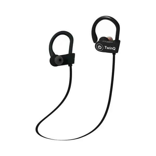 TwinQ Draadloze In-ear Bluetooth Sport Oordopjes - Voor Hardlopen Of Fitness - Zwart thumbnail