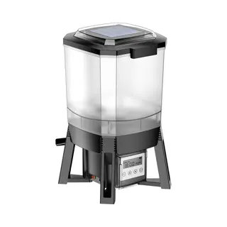 BluGarda BluFeeder Fischfutterautomat Teich - Mit Solar - Automatischer Futterautomat Fur Fisch - 6L Futterreservoir