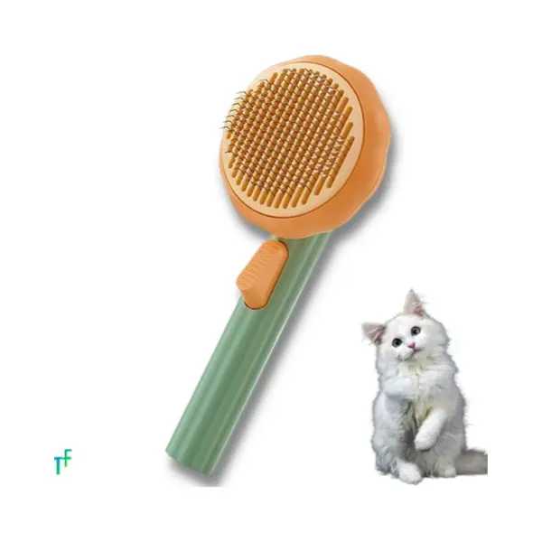 PetNova Kattenborstel – Pompoenvorm – Voor Kattenhaar – Anti-verhaar thumbnail