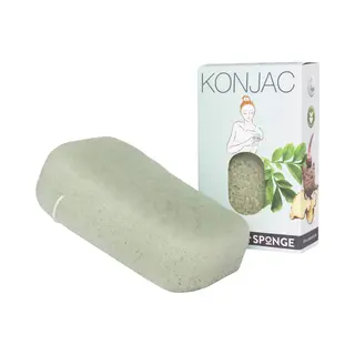 Elicious® - Konjac Spons - Badspons Extra Dik - Hydraterend - Aloe Vera - Droge Huid - Douche - Bad - Huidreiniging - Natuurlijk - Plasticvrij -