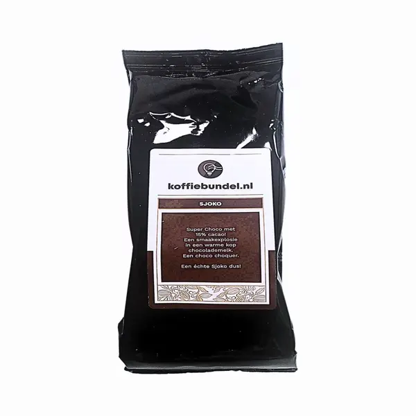 Koffiebundel.nl Cacaomix Sjoko 15% - Cacaopoeder Voor Koffieautomaat - 15% Cacao - Zak á 1 Kg - Choco Topping Voor Automaat - Instant Chocolademelk thumbnail