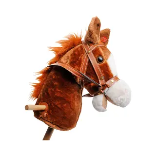 Playwood - Stokpaard Bruin Met Geluid - Bont