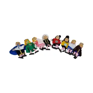 Playwood 2 X Vingerpop Met Benen S/v 8 Voor Poppenkast Theater Is Totaal 16 Stuks
