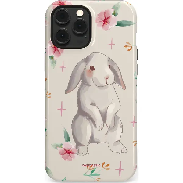 Casetastic Hoesje Geschikt Voor Apple IPhone 12 Pro Max Magsafe - Stijlvolle Beschermende Duo-layer Case - Klein Konijntje thumbnail
