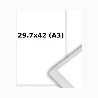 Lichtendonk Aluminium Wissellijst A3 29.7 X 42 Wit - Ontspiegeld Glas - Professional