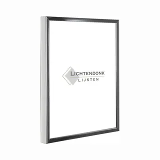 Lichtendonk Aluminium Wissellijst A2 42 X 59.4 Glans Zilver - Ontspiegeld Glas - Salerno