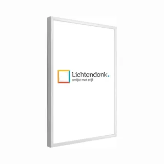 Lichtendonk Aluminium Wissellijst A3 29.7 X 42 Wit - Ontspiegeld Glas - Salerno