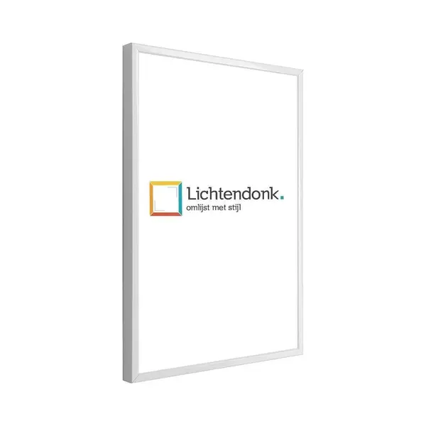 Lichtendonk Aluminium Wissellijst 80 X 120 Wit - Ontspiegeld Acrylite Glas - Salerno thumbnail