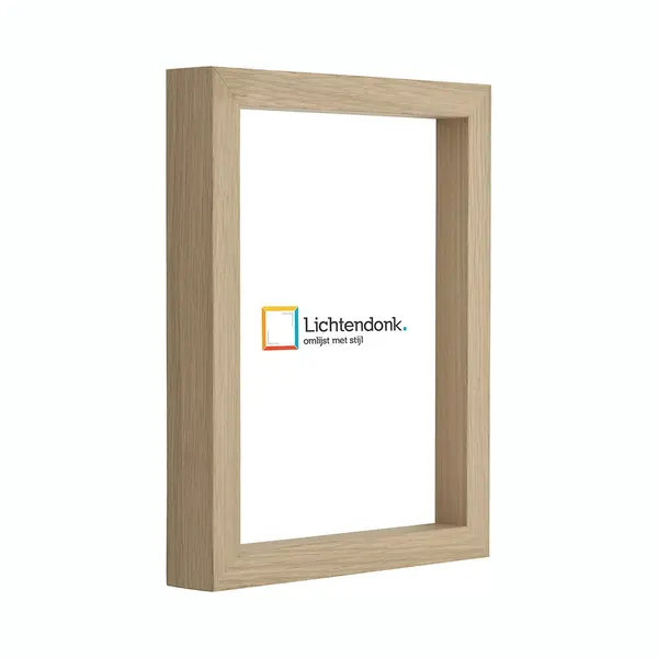 Lichtendonk Fotolijst - Eiken - 3 Cm Hoog Profiel - Fotomaat 20x60 - Ontspiegeld Glas - Art.nr. 10106411520601 thumbnail