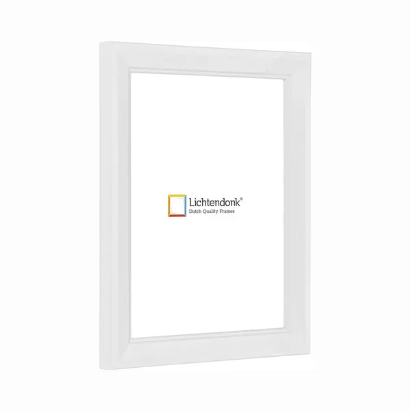 Lichtendonk Fotolijst - Landelijke Stijl - Wit Met Zichtbare Houtnerf - Fotomaat 15x23 - Ontspiegeld Acrylite� - Art.nr. 1055001315233 thumbnail