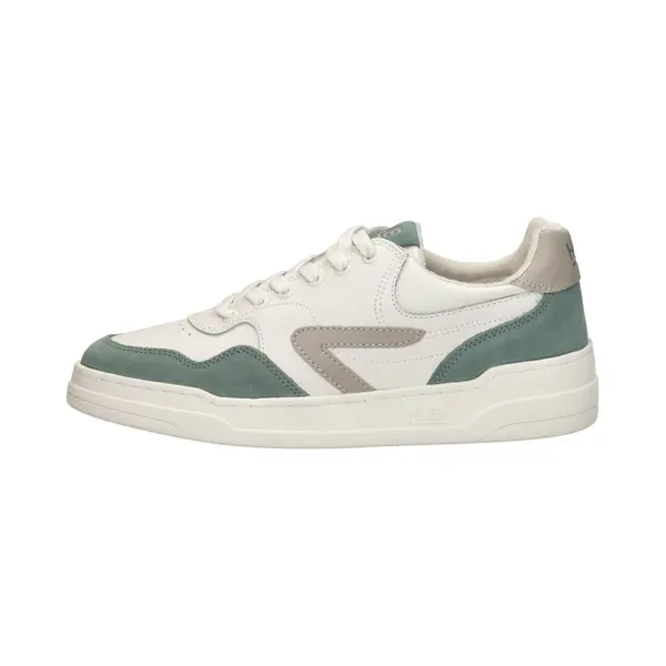 Hub Court-z Sneakers Heren - Leren Sneaker - Wit - Maat 47 thumbnail