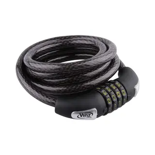 Vinz Locks Vinz Kunyang Combinatie Kabelslot / Fietsslot / Slot Met Code / Slot Zonder Sleutel / Cijfercombinatieslot - 12mm X 200cm