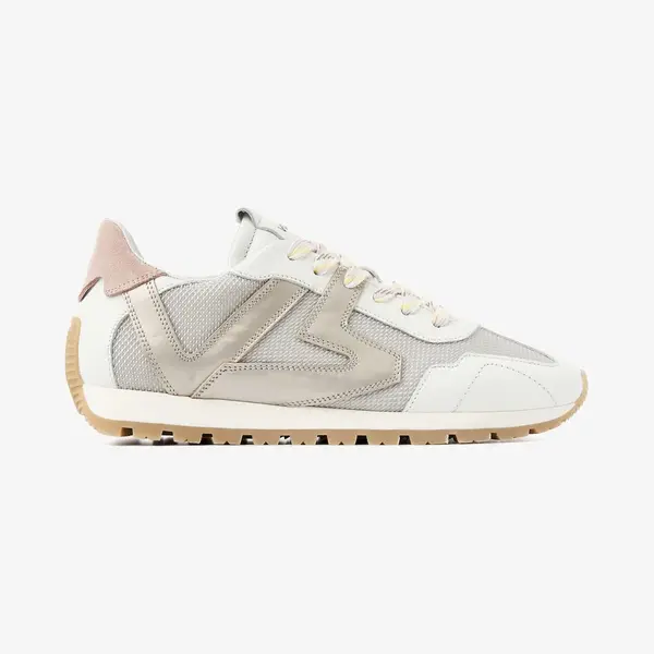 Via Vai Scott Kenzie Sneakers Dames - Mesh, Suède, Leer - Roze - Maat 37 thumbnail