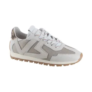 Via Vai Scott Kenzie Sneakers Dames - Leer, Mesh, Suède - Wit - Maat 40