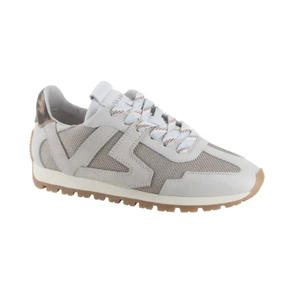 Via Vai Scott Kenzie Sneakers Dames - Leer, Mesh, Suède - Wit - Maat 40 thumbnail