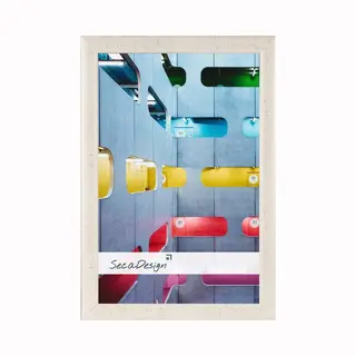 SecaDesign Tours Fotolijst - Fotomaat A4 21x29, 7 Cm - Rustiek Wit