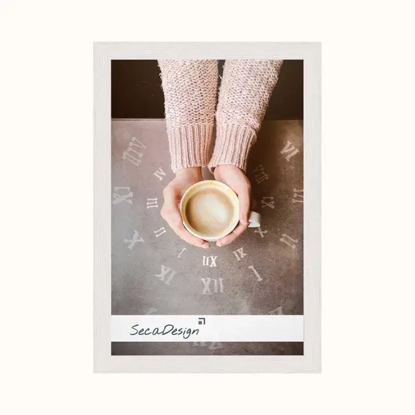 SecaDesign Nervi Fotolijst Hout - Fotomaat 20x30 Cm - Wit thumbnail