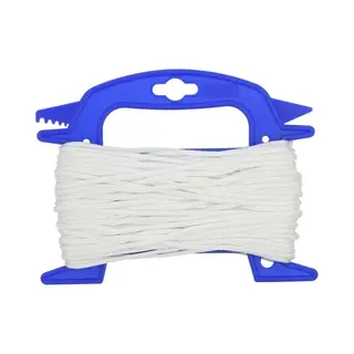 ProPlus Scheerlijn 20 Meter Wit Op Haspel - 4 Mm Dikte - Voor Tenten, Luifels En Windschermen