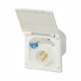 ProPlus Vierkante Wandinvoerdoos - 16A - 230V - IP44 - Wit - 105x105 Mm - Afsluitbare Deksel