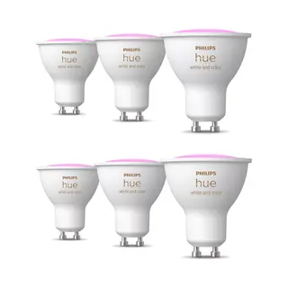 Philips Bundel, 6x Slimme GU10 Spot - White & Color Ambiance