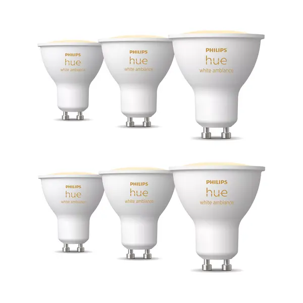 Philips Bundel, 6x Slimme GU10 Spot - White Ambiance thumbnail