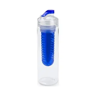 Drinkfles/waterfles Met Fruitfilter - 700 Ml - Fruit Infuser - Fruitwater Fles - Transparant/blauw