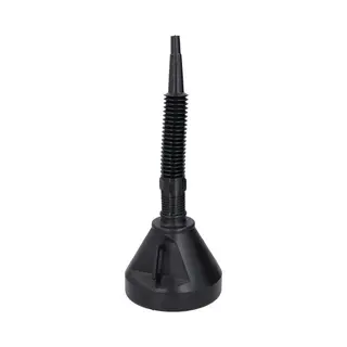 Dunlop Auto Olie Trechter - 2 In 1 - Zwart - Kunststof - 39 Cm - Flexibele Slang - Olie / Benzine Aanvullen